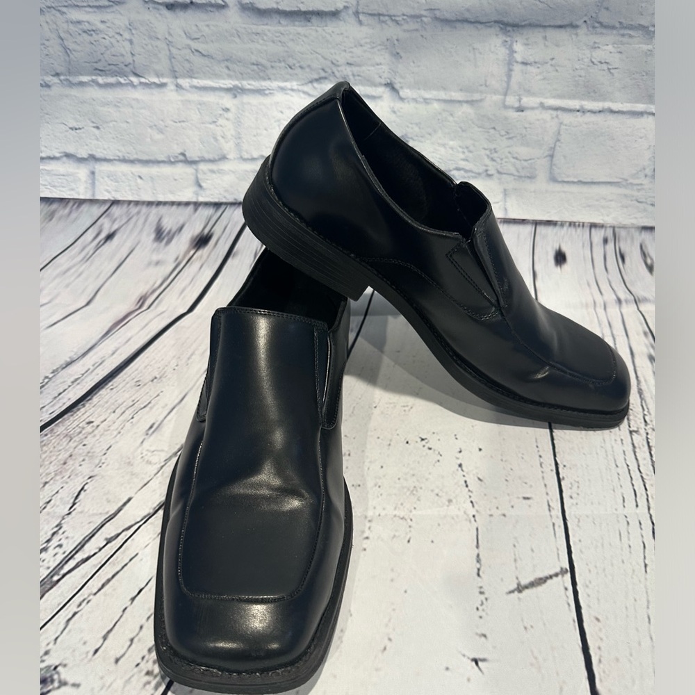 Black Leather Loafers for Men